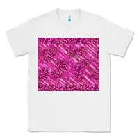 White pink glitter with leopard pattern Classic Tee - TumblerDesignByShophia