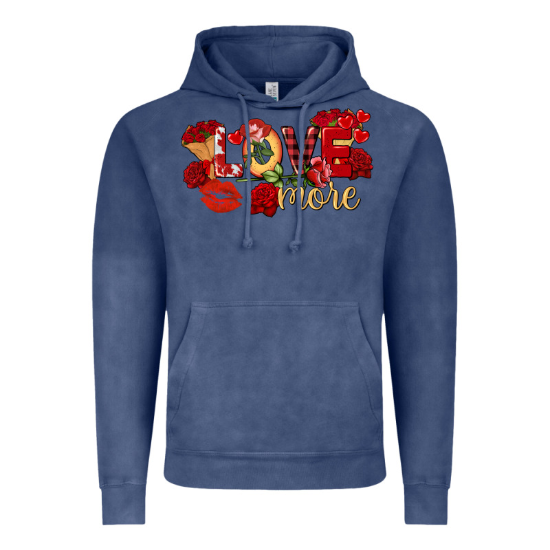 Love More Valentine's Day Vintage Hoodie by FaDigitalArtStudio | Teevron