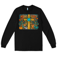Black fall cross Long Sleeve Tee - RanaPortraitStore