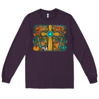 Plum fall cross Long Sleeve Tee - RanaPortraitStore