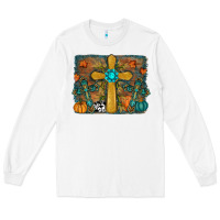 White fall cross Long Sleeve Tee - RanaPortraitStore