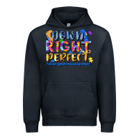 Navy down right perfect Urban Hoodie - JahusDesignShop
