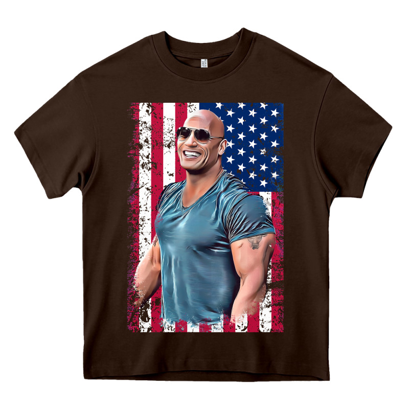 Dwayne The Rock Johnson Men Gift Heavy Core Tee by maiPhamDesign | Teevron