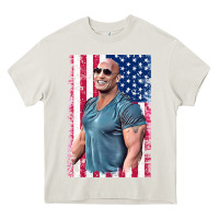 Cream Dwayne The Rock Johnson Men Gift Heavy Core Tee - maiPhamDesign