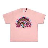 Salmon valentine's day rainbow heart olivia Urban Heavy Tee - OliviaCreatesArt