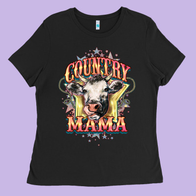 Country Mama Ladies Tee Designed By Howdyjamesfarm