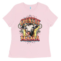 Bubblegum Pink Country Mama Ladies Tee - HowdyJamesFarm