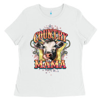 White Country Mama Ladies Tee - HowdyJamesFarm