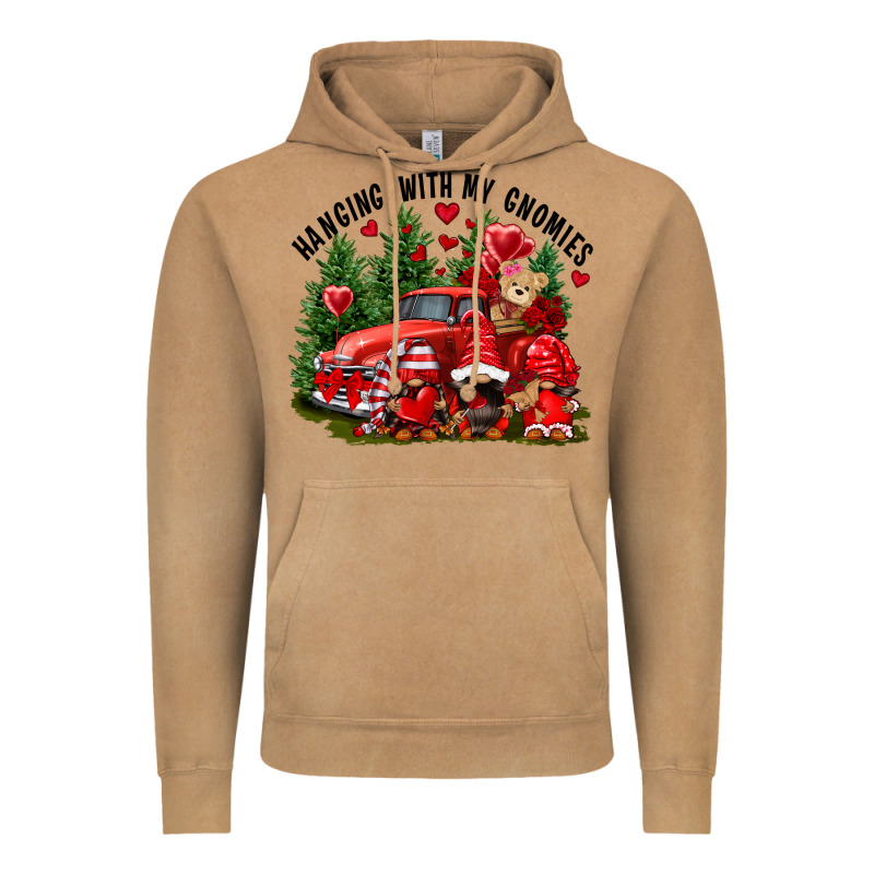 Valentine's Day Hanging With My Gnomies Vintage Hoodie by FaDigitalArtStudio | Teevron