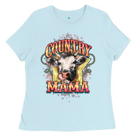 Baby Blue Country Mama Ladies Tee - HowdyJamesFarm