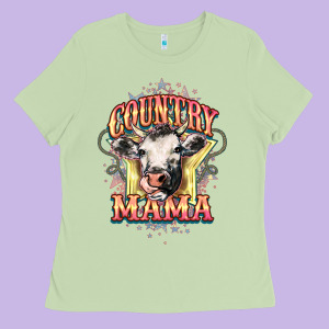 Country Mama Ladies Tee Designed By Howdyjamesfarm