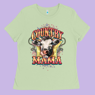 Country Mama Ladies Tee Designed By Howdyjamesfarm
