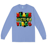 Colony Blue black history vibes Long Sleeve Tee - FaDigitalArtStudio
