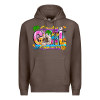 Coffee spooky girl summer Premium Hoodie - CowhideDigitalArt