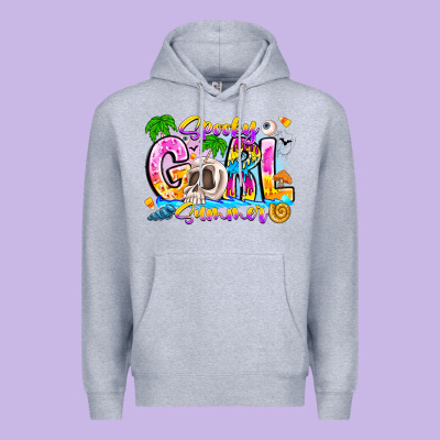 Spooky Girl Summer Premium Hoodie Designed By Cowhidedigitalart
