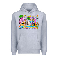 Heather Grey spooky girl summer Premium Hoodie - CowhideDigitalArt