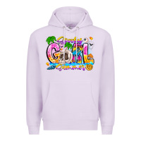 Lilac spooky girl summer Premium Hoodie - CowhideDigitalArt
