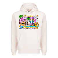 Pale Pink spooky girl summer Premium Hoodie - CowhideDigitalArt