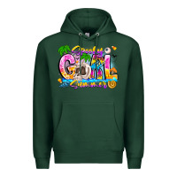 Sports Green spooky girl summer Premium Hoodie - CowhideDigitalArt