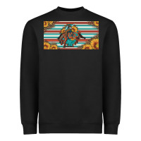 Black bucking bronco aztec shape license plate Heavyweight Sweatshirt - Artiststas