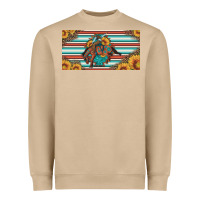 Mushroom bucking bronco aztec shape license plate Heavyweight Sweatshirt - Artiststas