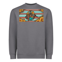 Bucking Bronco Aztec Shape License Plate Heavyweight Sweatshirt | Teevron