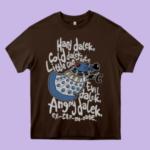 Little Can Of Hate Movie Special Dalek Heavy Core Tee Designed By Maiphamdesign