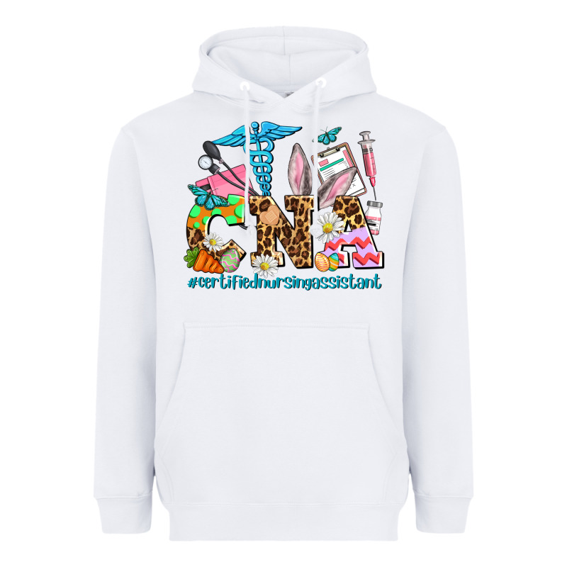 Easter Cna Certified Nursing Assistant Heavyweight Hoodie by AdoDesignShop | Teevron