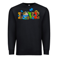 Black autism coffee cup with sunflower Premium Sweatshirt - AdoDesignShop