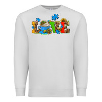 Dove Grey autism coffee cup with sunflower Premium Sweatshirt - AdoDesignShop