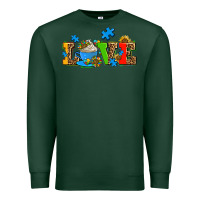 Sports Green autism coffee cup with sunflower Premium Sweatshirt - AdoDesignShop