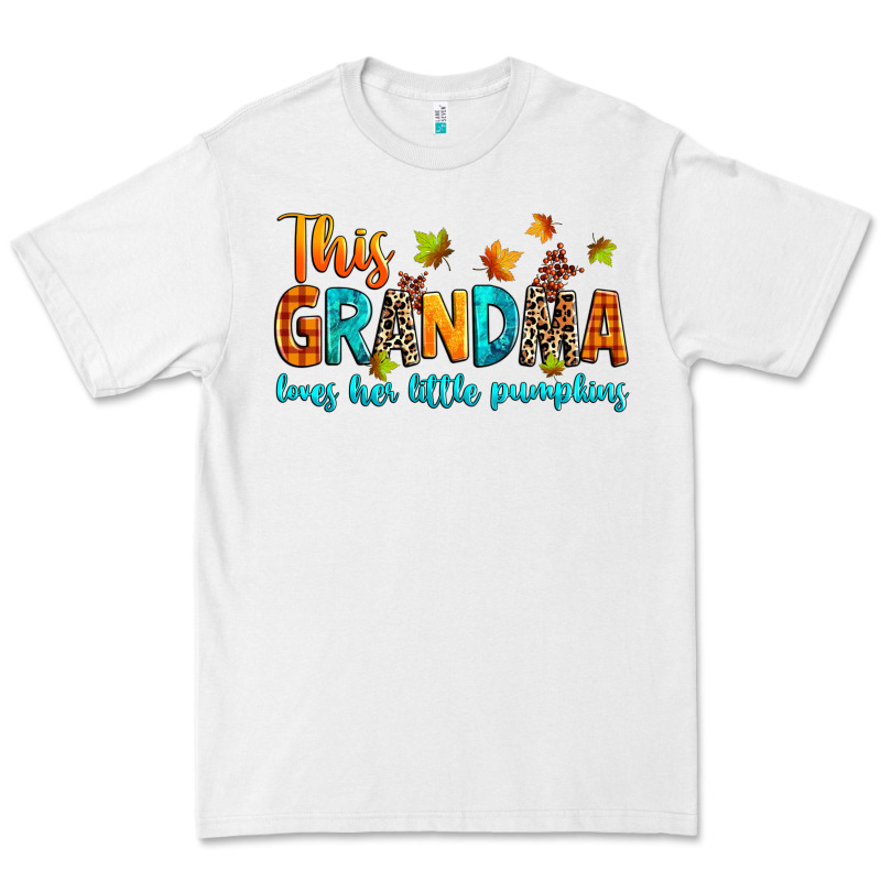 Customized This Grandma Loves Her Little Pumpkins Premium Tee by texasbilliewilder | Teevron