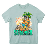 Arona Hello summer skeleton Heavy Core Tee - NancyCooperArtShop