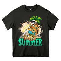 Asphalt Hello summer skeleton Heavy Core Tee - NancyCooperArtShop
