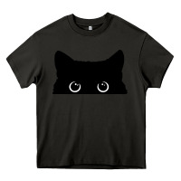 Asphalt Peeking Cat Heavy Core Tee - maiPhamDesign