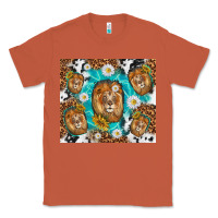 Copper lion with leopard and cowhide pattern Classic Tee - TumblerDesignByShophia