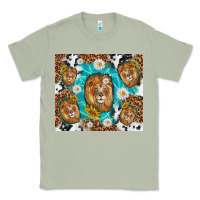 Matcha lion with leopard and cowhide pattern Classic Tee - TumblerDesignByShophia