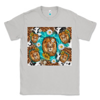 Moon Dust lion with leopard and cowhide pattern Classic Tee - TumblerDesignByShophia