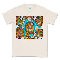 Natural lion with leopard and cowhide pattern Classic Tee - TumblerDesignByShophia
