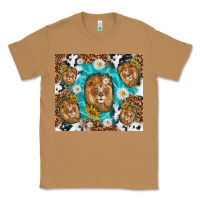 Toasted Coconut lion with leopard and cowhide pattern Classic Tee - TumblerDesignByShophia