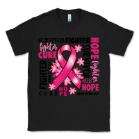 Black survivor breast cancer ribbon Classic Tee - RanaPortraitStore