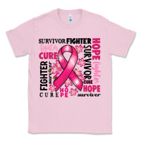 Bubblegum Pink survivor breast cancer ribbon Classic Tee - RanaPortraitStore