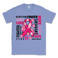 Colony Blue survivor breast cancer ribbon Classic Tee - RanaPortraitStore