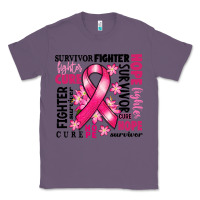 Lavender survivor breast cancer ribbon Classic Tee - RanaPortraitStore