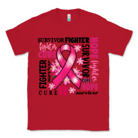 Red survivor breast cancer ribbon Classic Tee - RanaPortraitStore