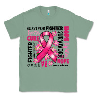 Sage survivor breast cancer ribbon Classic Tee - RanaPortraitStore