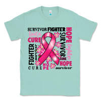 Seafoam survivor breast cancer ribbon Classic Tee - RanaPortraitStore