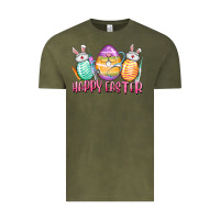 Vintage Olive Happy Easter Nurse eggs Easter Day Vintage Tee - CowGirlArtShop