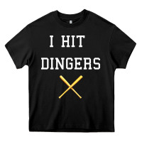 Black i hit dingers baseball Heavy Core Tee - maiPhamDesign