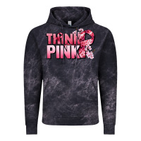 Cloud Black Think pink Cancer Awareness Vintage Hoodie - FaDigitalArtStudio